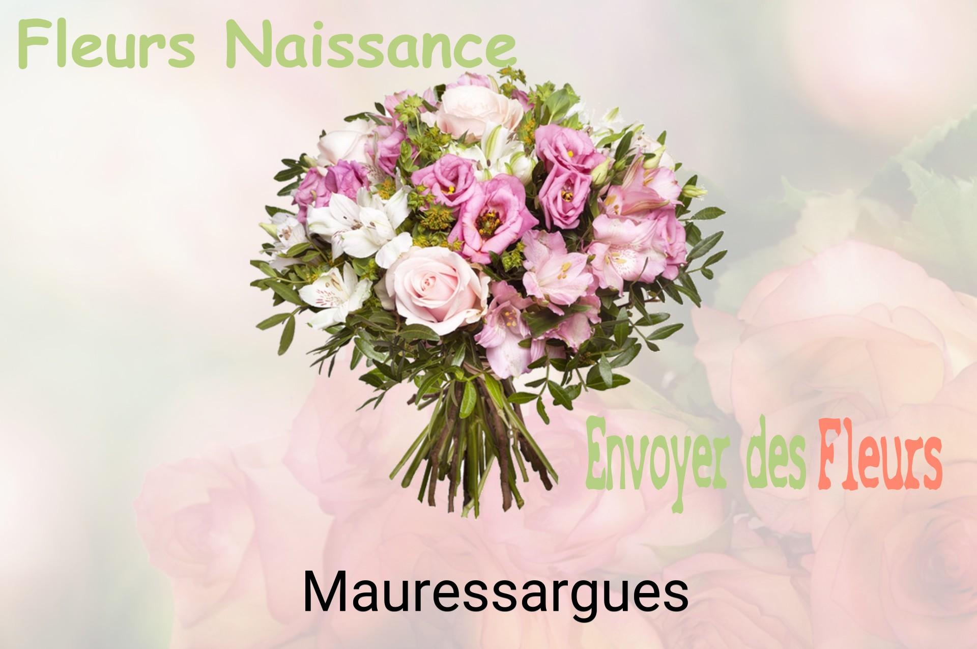 Bouquet de fleurs de naissance livré à Mauressargues
